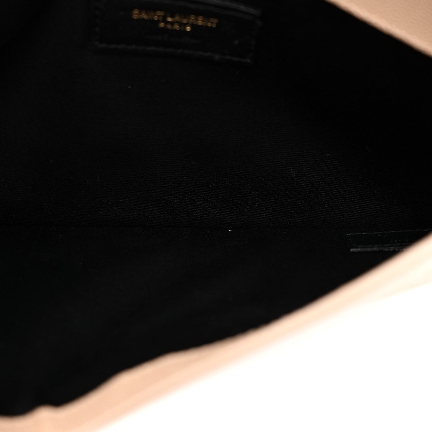 Saint Laurent Grain De Poudre Uptown Pouch Dark Beige 5 of 7
