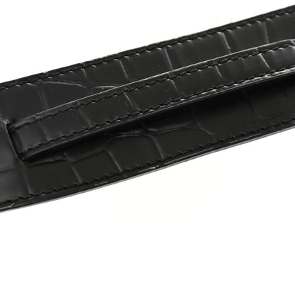 Balenciaga Semi Shiny Calfskin Crocodile Embossed Neo Classic Black Hardware Mini City Black 13 of 13