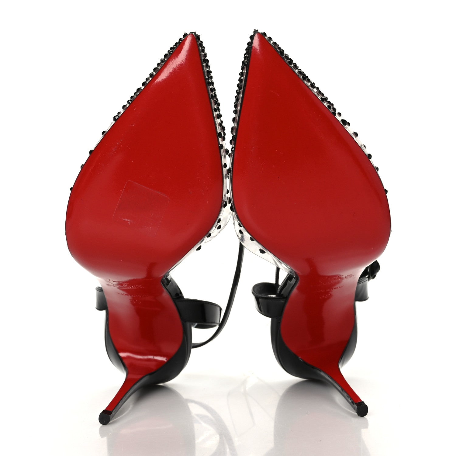 Christian Louboutin PVC Patent Psychic Spikaqueen 100 Pumps 39 Black 5 of 7