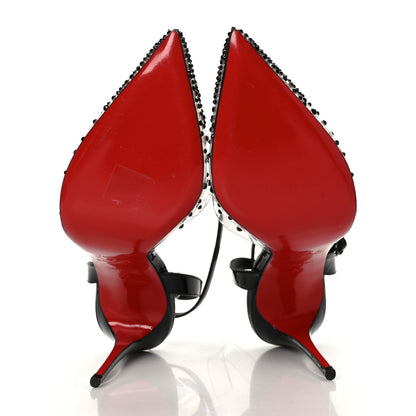 Christian Louboutin PVC Patent Psychic Spikaqueen 100 Pumps 39 Black 5 of 7
