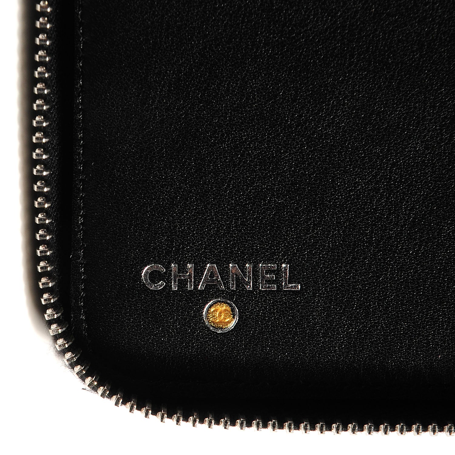 Chanel Patent Quilted Large Zip Around Agenda Black 6 of 8