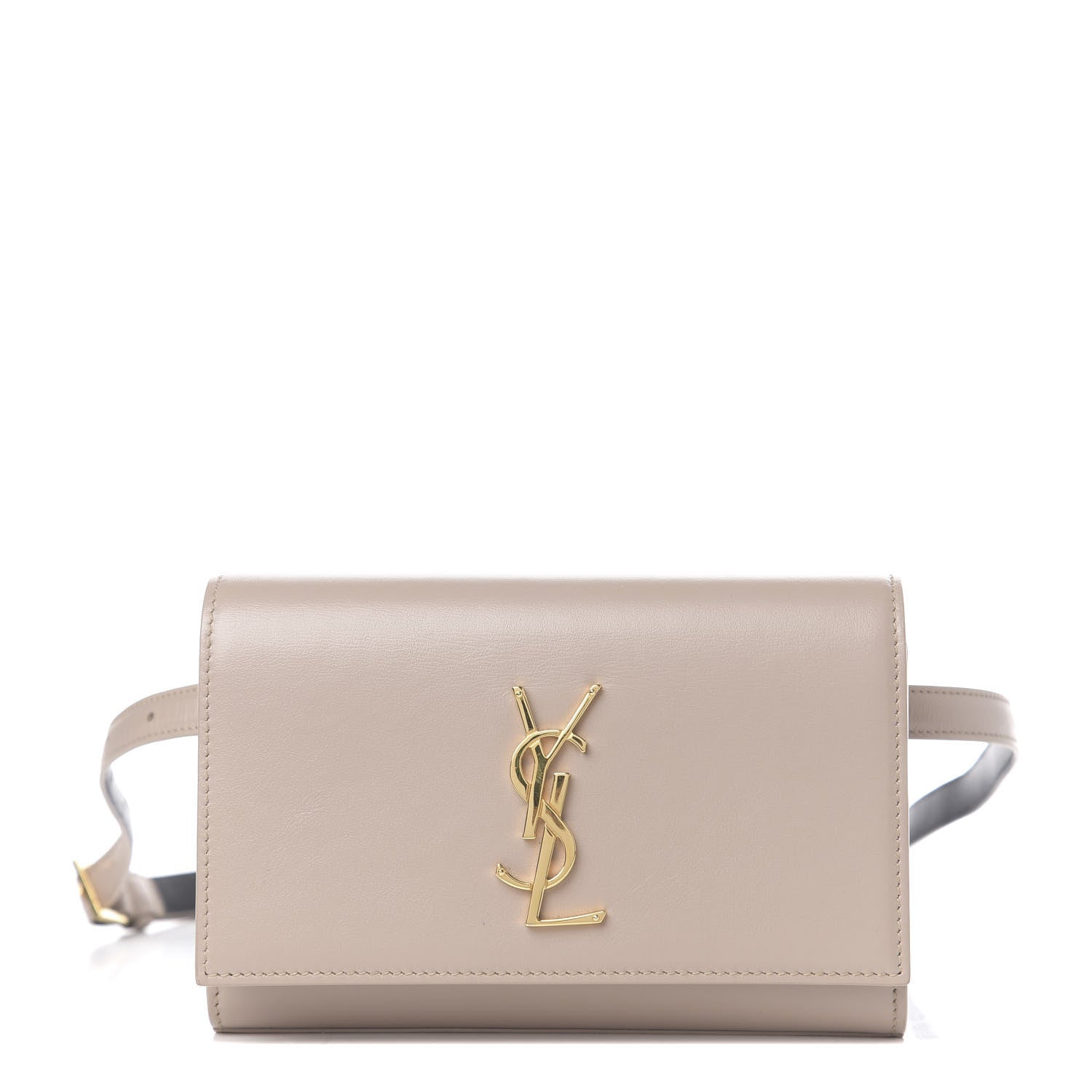 Saint Laurent Smooth Calfskin Monogram Kate Belt Bag Beige 1 of 8