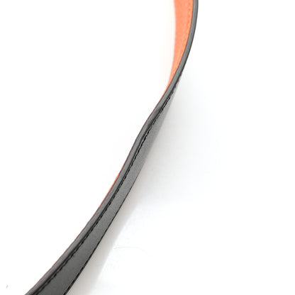 Hermes Box Togo 32mm Constance Martelee H Belt 85 34 Black Orange 6 of 6