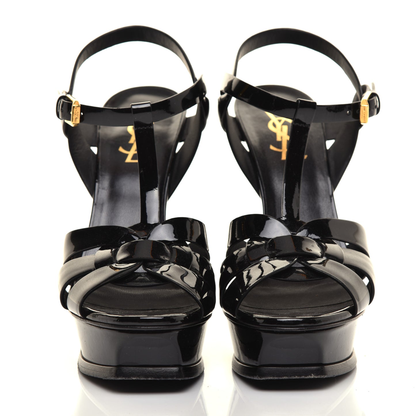 Patent Tribute 105 Platform Sandals 37.5 Black