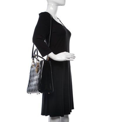 Christian Dior Patent Cannage Large Lady Dior Black 3 of 10