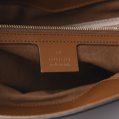 Gucci Boarded Plutone Calfskin Medium Arli Shoulder Bag Nocciola 6 of 10