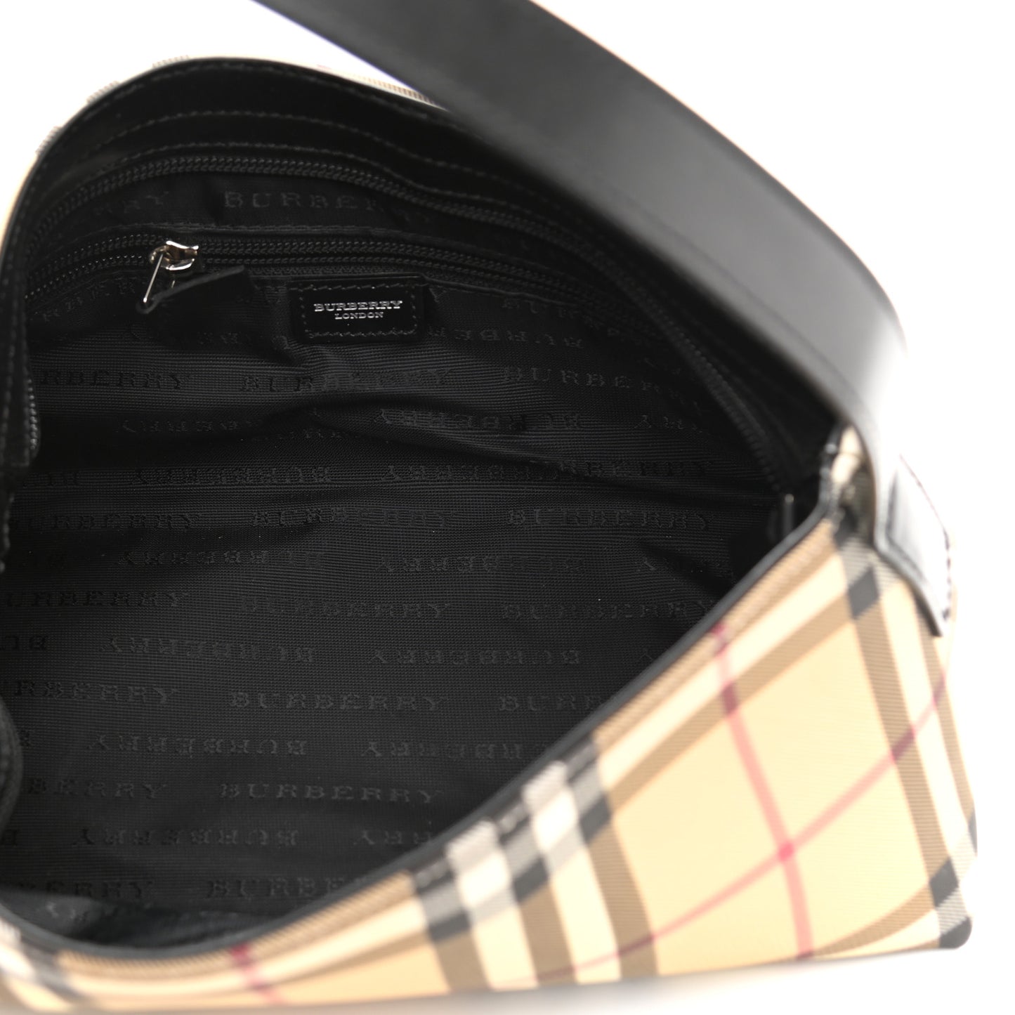 House Check Large Pochette Black