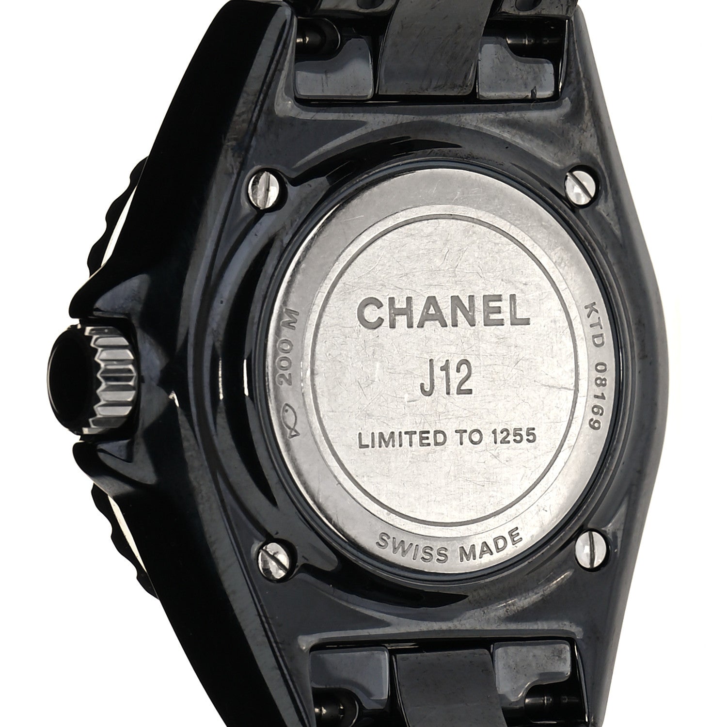 Chanel Stainless Steel Ceramic 33mm J12 Electro Quartz Watch Black 4 of 5