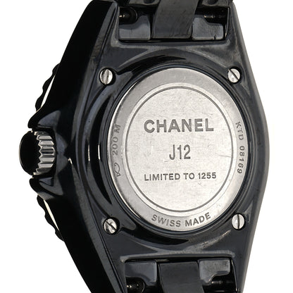 Chanel Stainless Steel Ceramic 33mm J12 Electro Quartz Watch Black 4 of 5