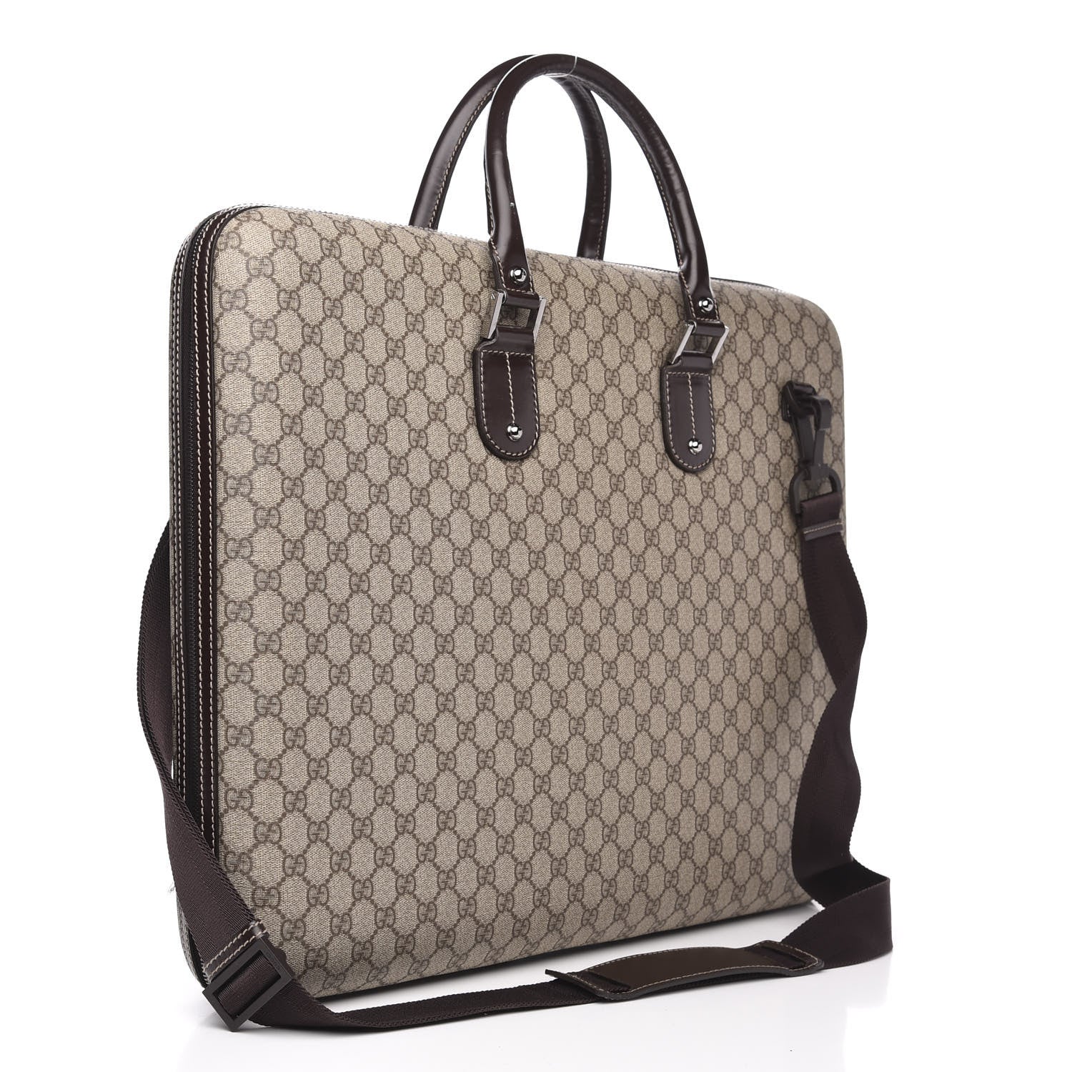 Gucci GG Supreme Monogram Interlocking G Large Garment Hard Case Travel Bag 2 of 13