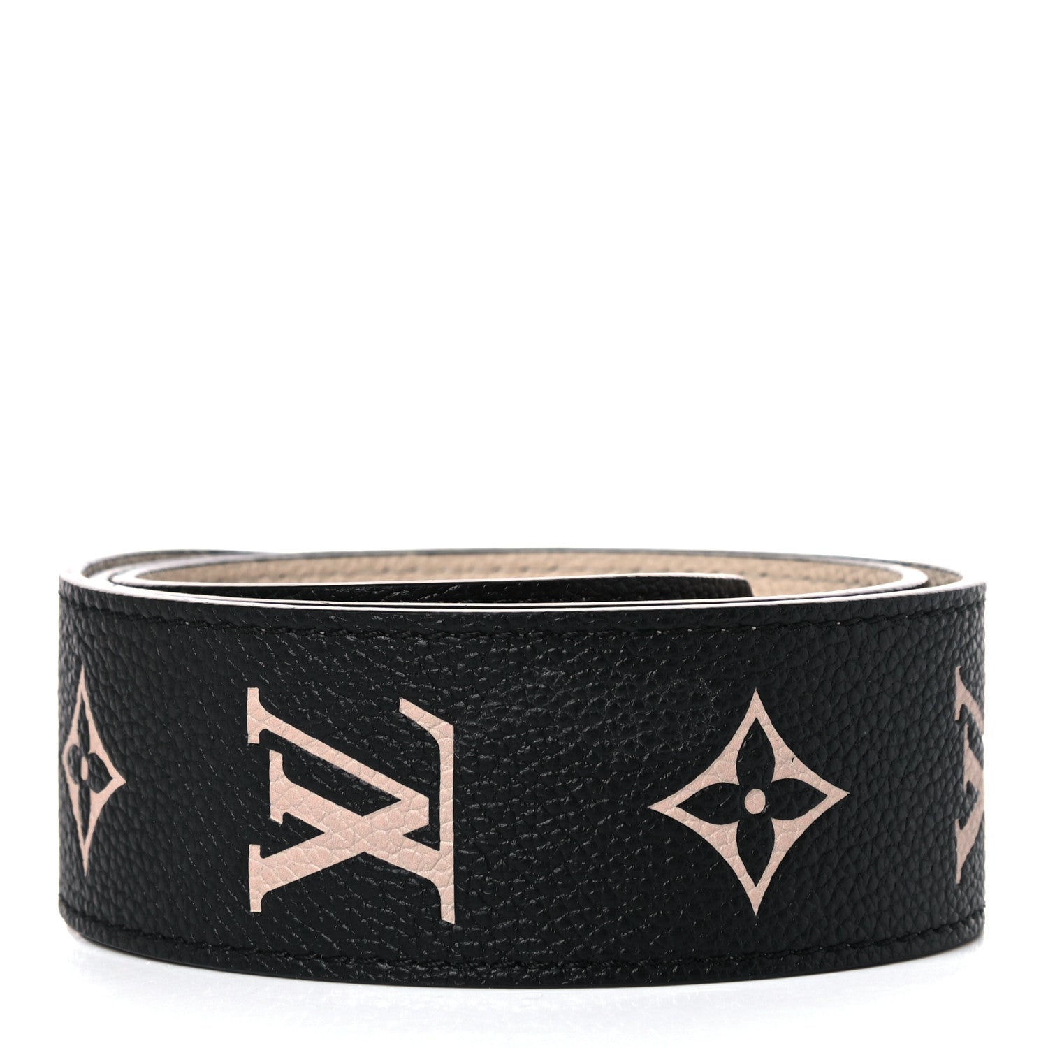 Louis Vuitton Empreinte Monogram Bandouliere Shoulder Strap Black Beige 2 of 4