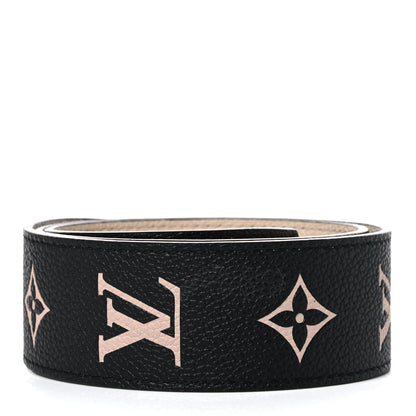 Louis Vuitton Empreinte Monogram Bandouliere Shoulder Strap Black Beige 2 of 4