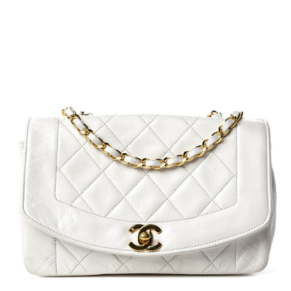 Chanel Lambskin Quilted Small Single Flap White 1 of 22