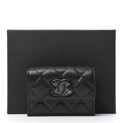 Chanel Caviar Quilted My Everything Small Flap Wallet Black 8 of 8