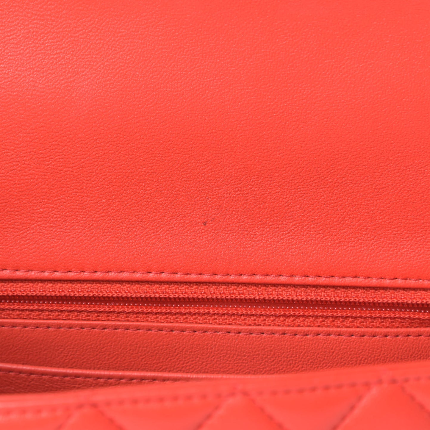 Lambskin Quilted Mini Rectangular Flap Red