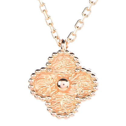 Van Cleef & Arpels 18K Rose Gold Sweet Alhambra Pendant Necklace 4 of 9