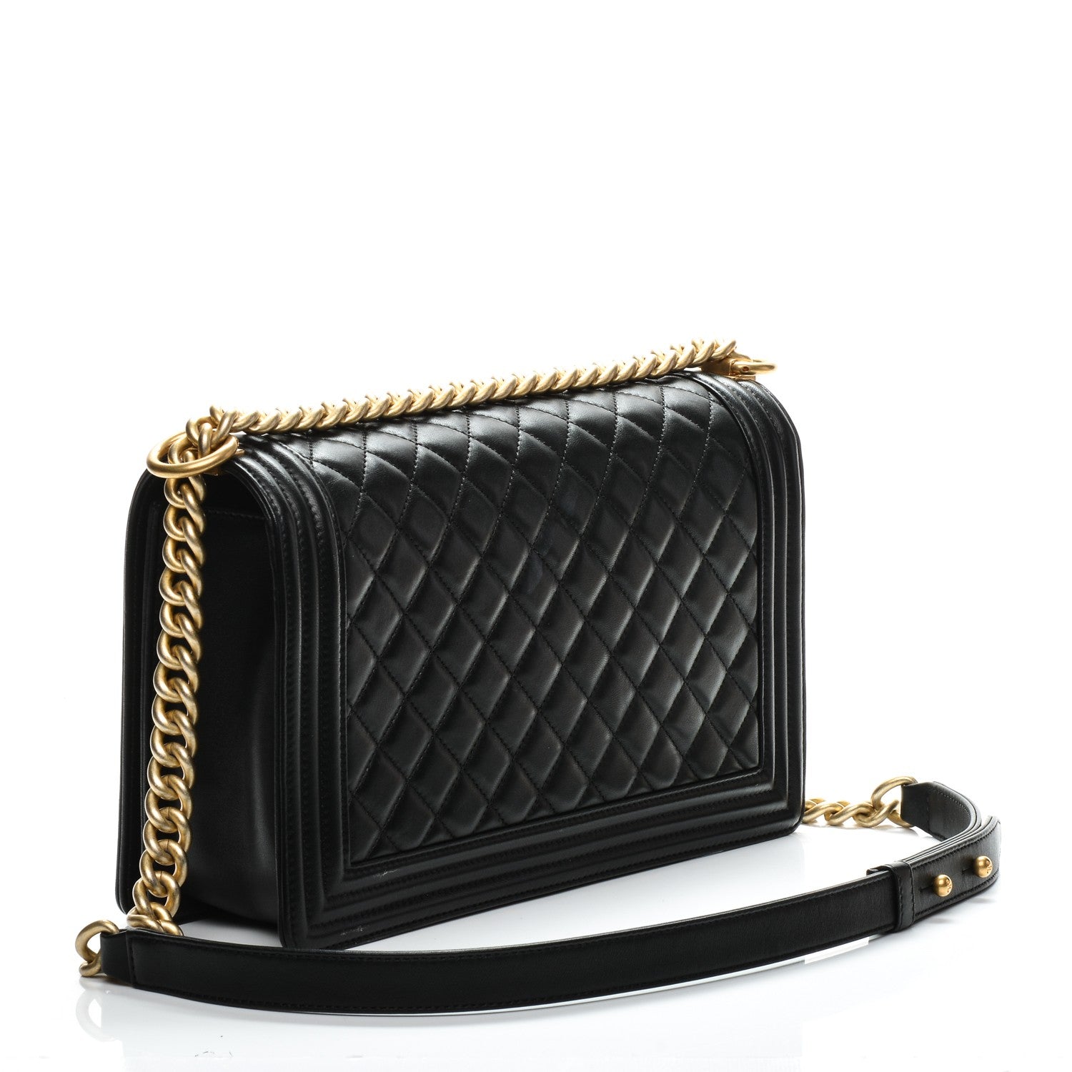 Chanel Lambskin Quilted New Medium Boy Flap Black 3 of 7