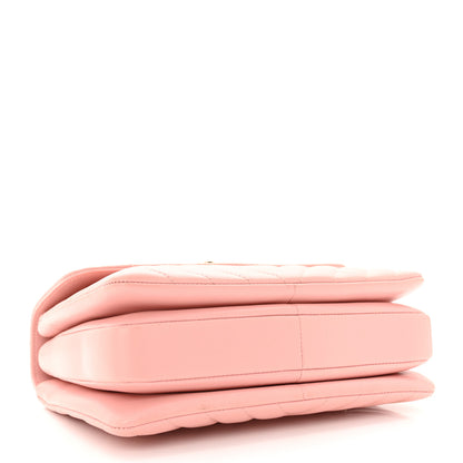 Chanel Lambskin Chevron Quilted Small Trendy CC Dual Handle Flap Bag Light Pink 4 of 25