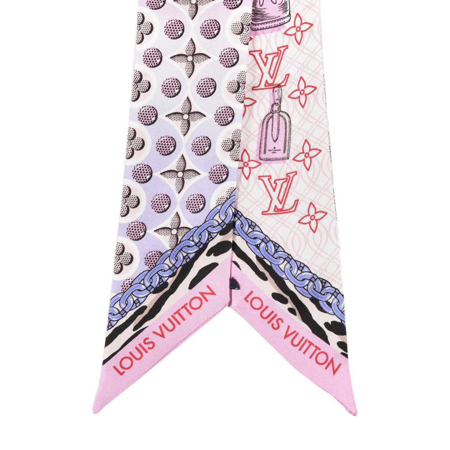 Silk Monogram Bubblegram BB Bandeau Blush