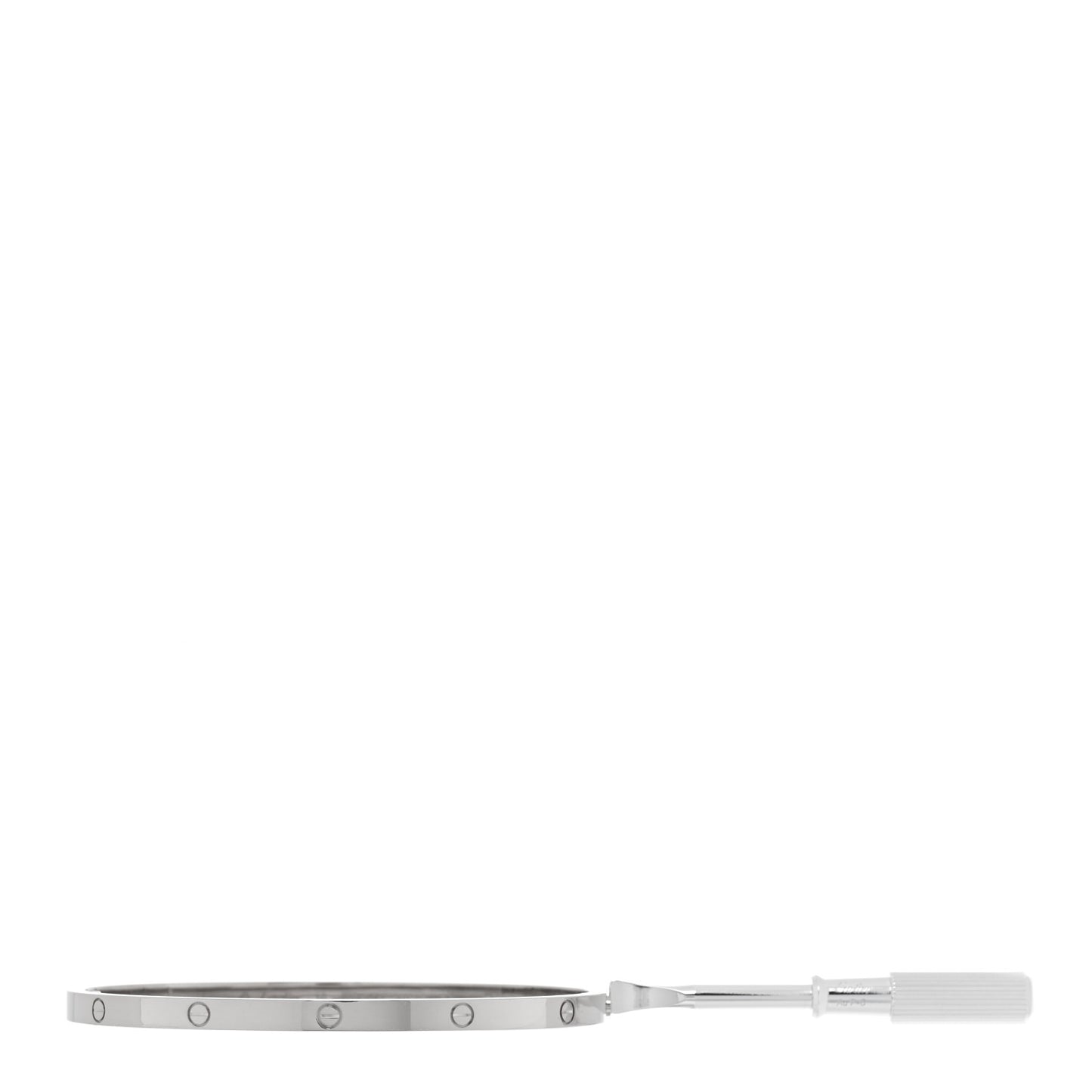18K White Gold Small LOVE Bracelet 18