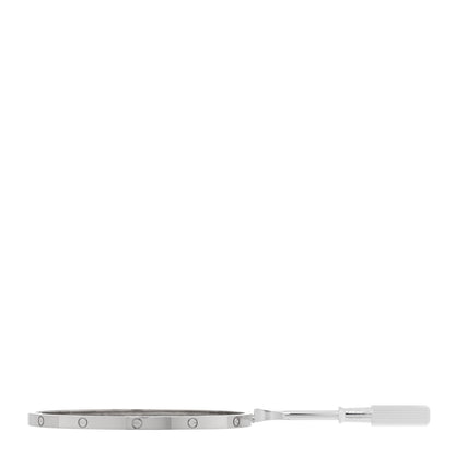 Cartier 18K White Gold Small LOVE Bracelet 18 4 of 7