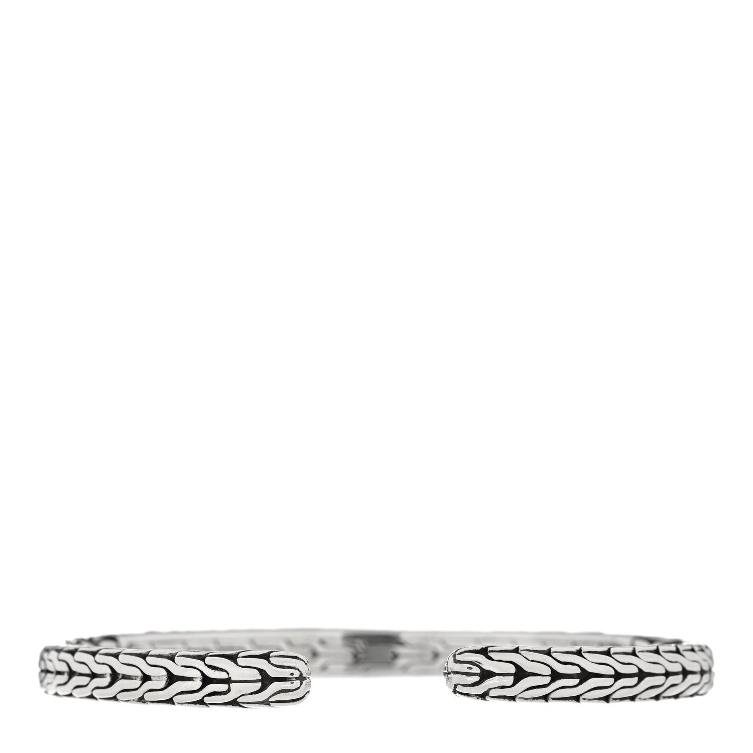 John Hardy Sterling Silver 18K Yellow Gold Classic Chain Flex Cuff Bracelet 2 of 3