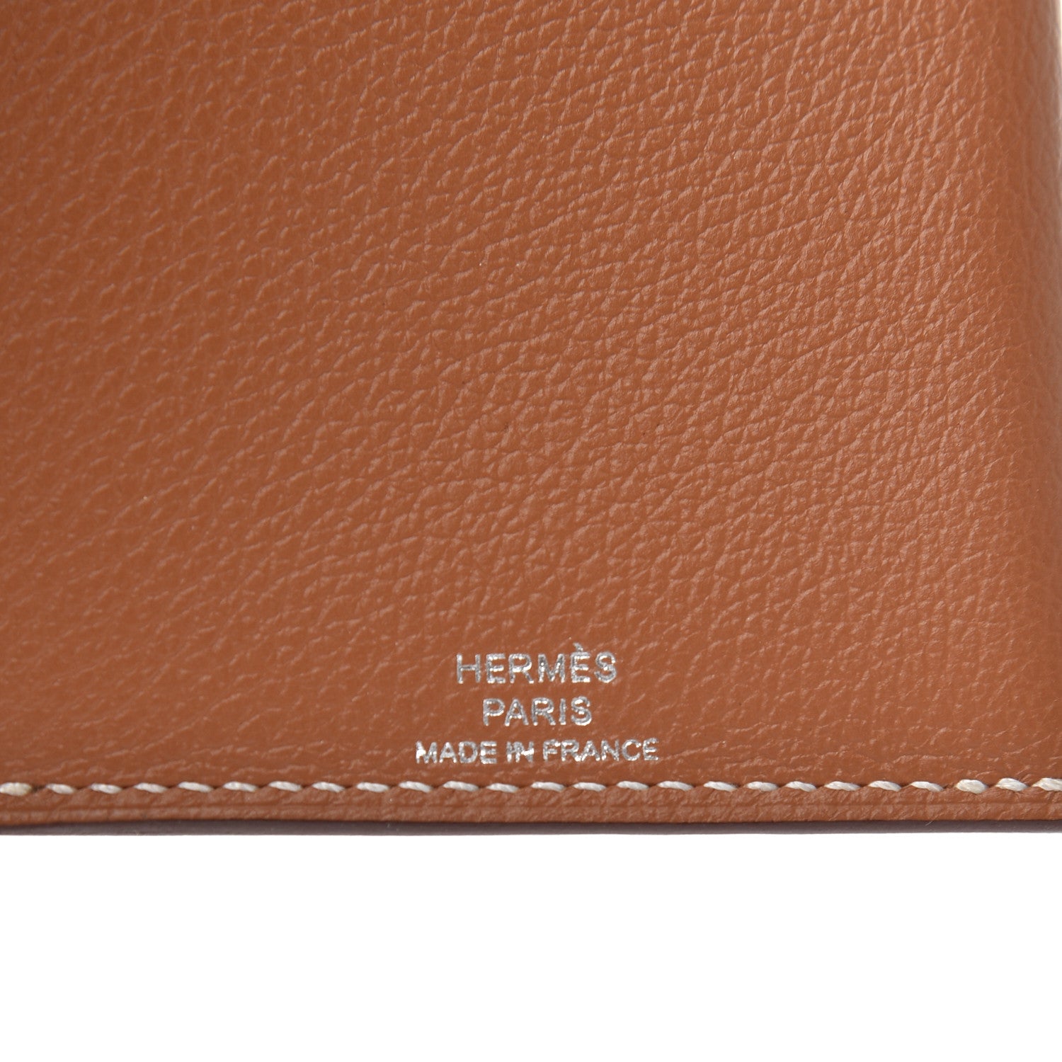 Hermes Evercolor Lizard Citadelle Touch Wallet Gold Ombre 7 of 9