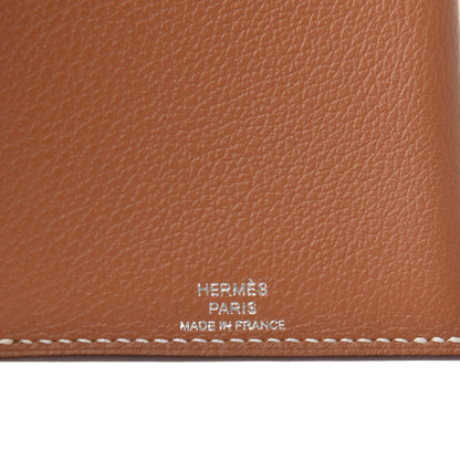 Hermes Evercolor Lizard Citadelle Touch Wallet Gold Ombre 7 of 9