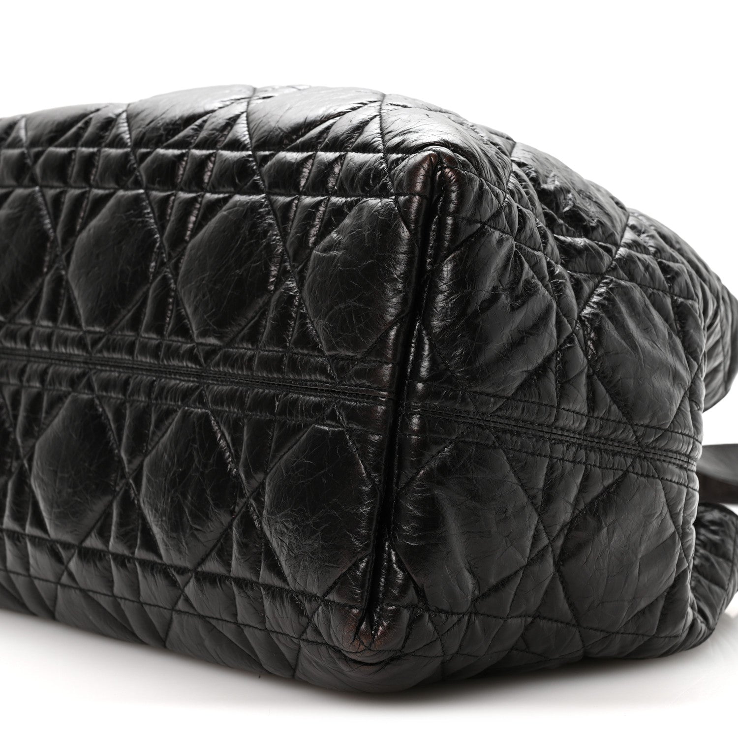 Christian Dior Crinkled Calfskin Macrocannage Large Toujours Black 10 of 10
