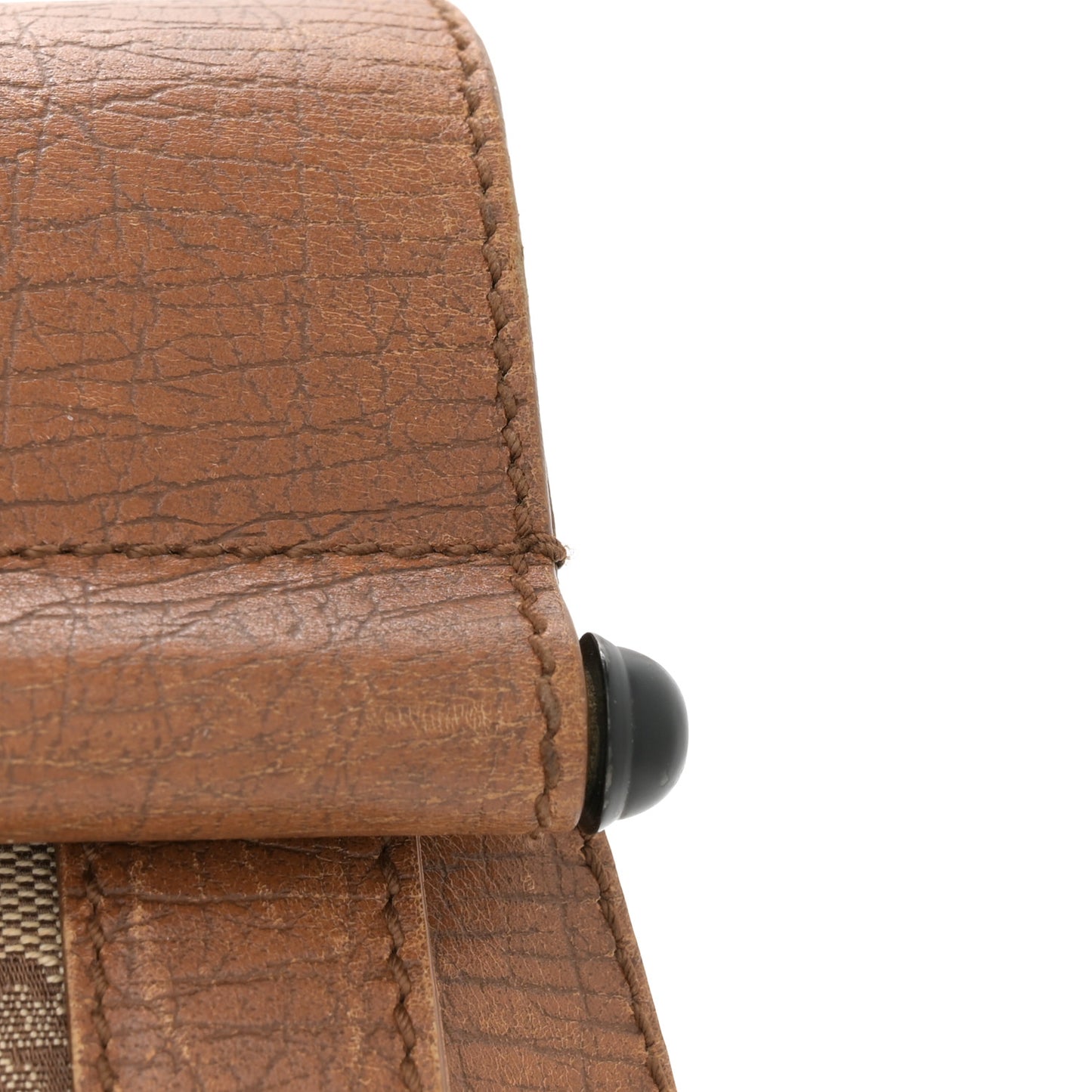 Monogram Bamboo Bullet Satchel Brown