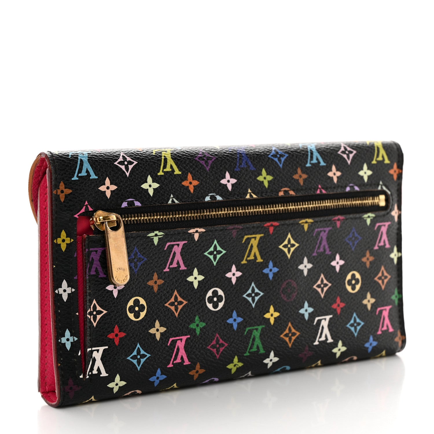 Louis Vuitton Monogram Multicolor Eugenie Wallet Black Grenade 3 of 9