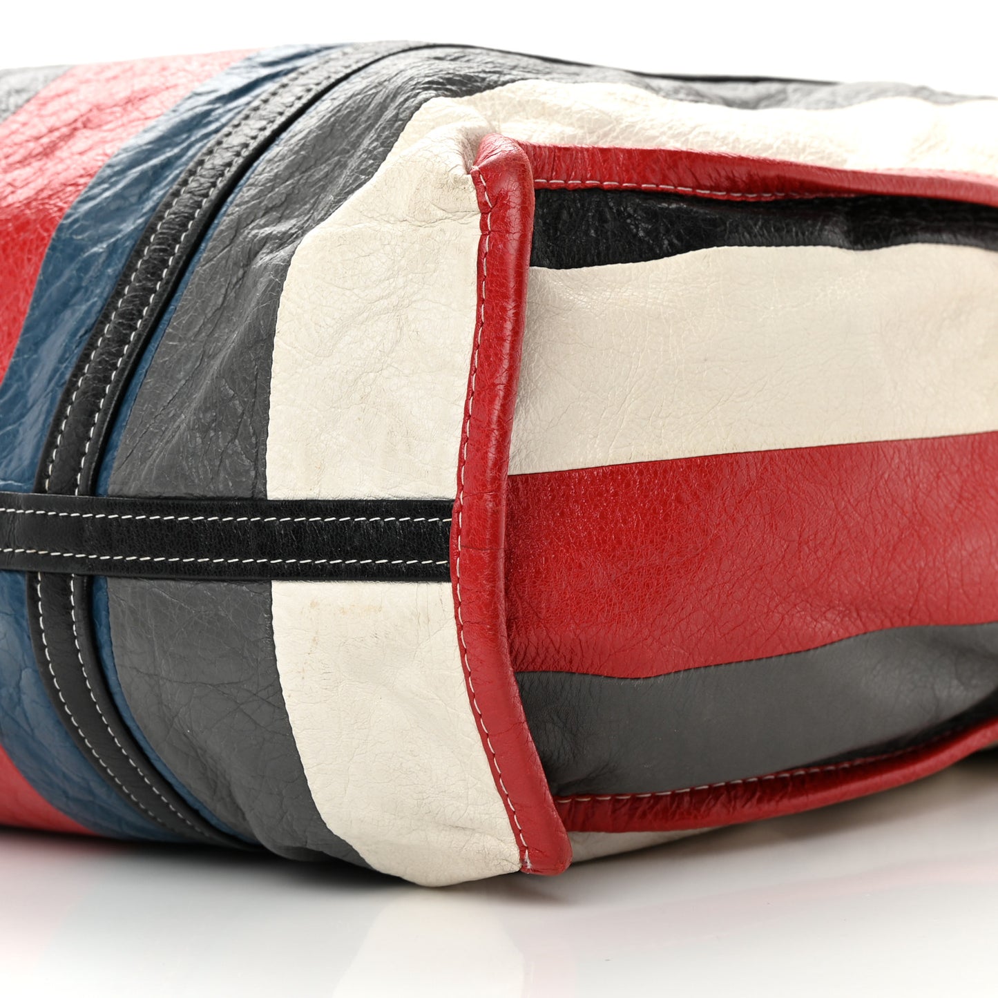 Agneau Arena Multicolore Medium Bazar Shopper Tote Grey White Black Red Blue