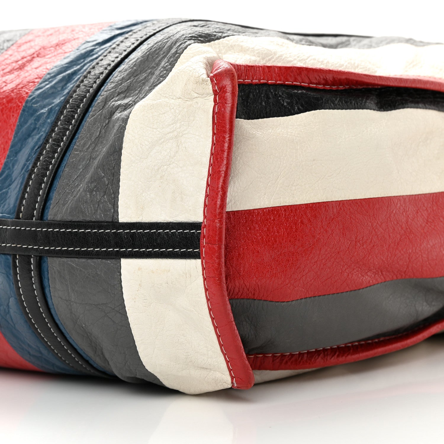 Balenciaga Agneau Arena Multicolore Medium Bazar Shopper Tote Grey White Black Red Blue 10 of 22