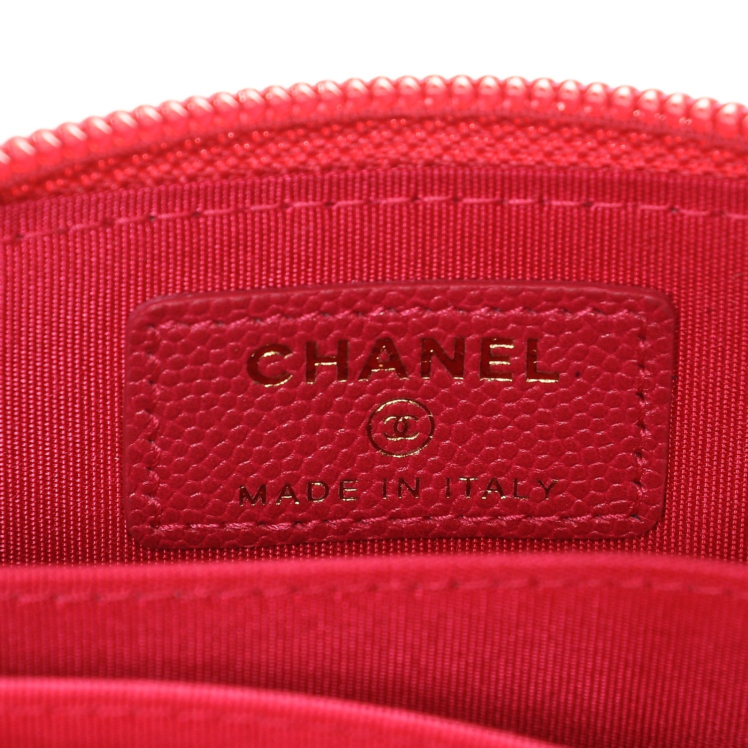 Chanel Caviar Quilted Boy Zip Around Coin Purse Wallet Fuchsia 6 of 7