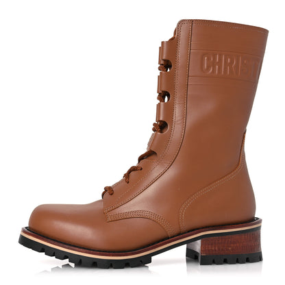 Christian Dior Calfskin Dior Quest 35mm Hiking Boots 37.5 Golden Saddle 1 of 12