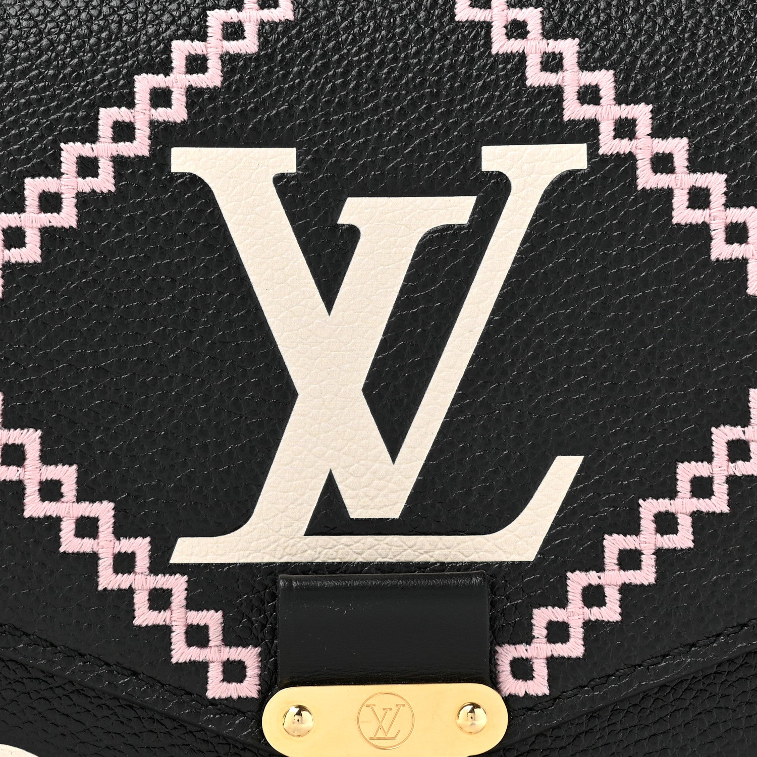 Louis Vuitton Empreinte Monogram Giant Broderies Pochette Metis Black 8 of 10