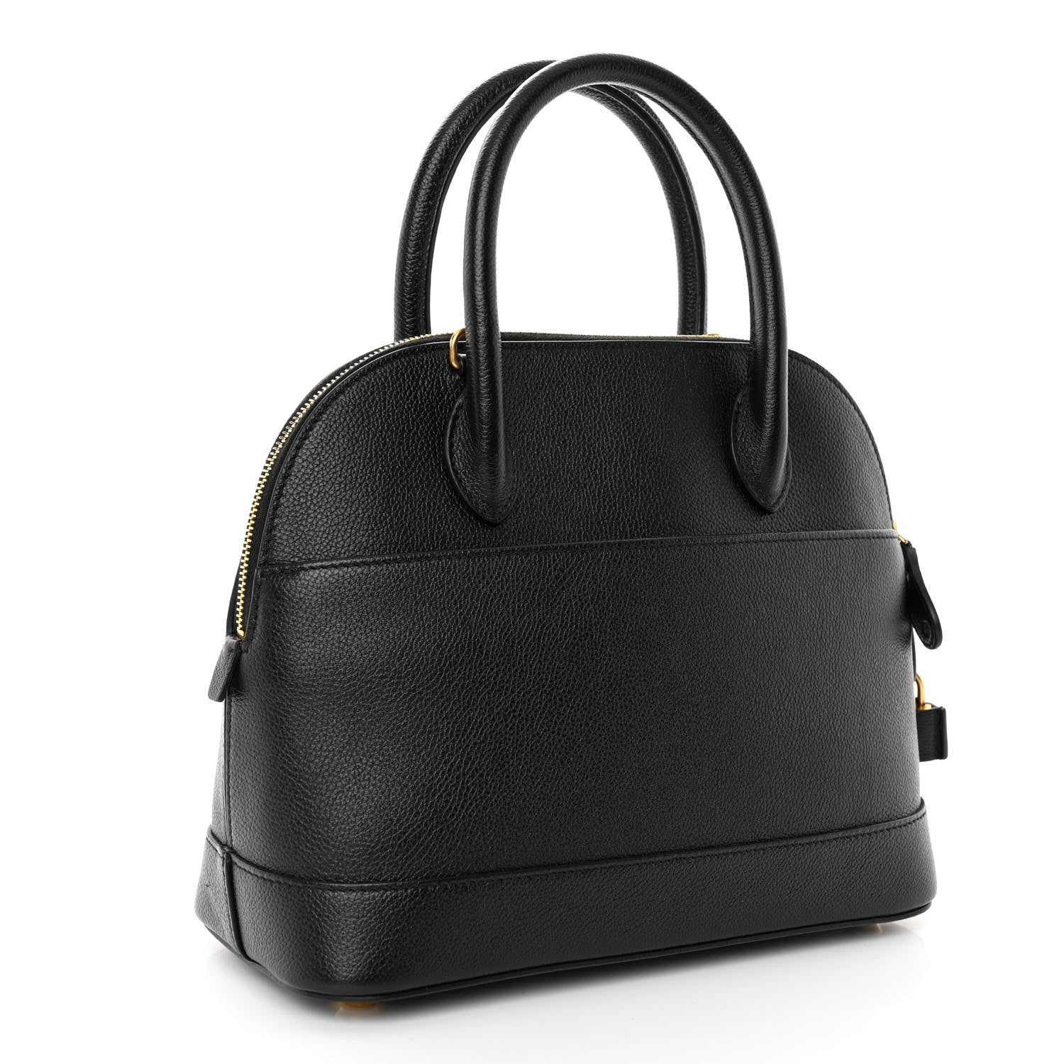 Balenciaga Grained Calfskin Logo S Ville Top Handle Bag Black White 3 of 9