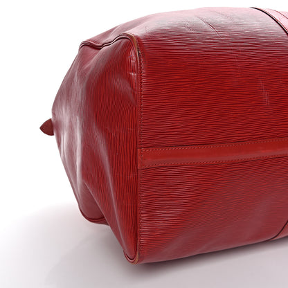 Louis Vuitton Epi Keepall 55 Castillan Red 18 of 26