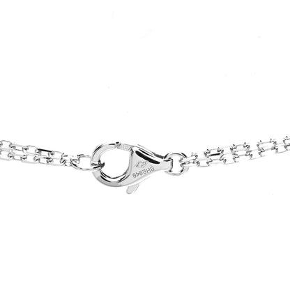 Cartier 18K White Gold 2 Diamond LOVE Necklace 4 of 6