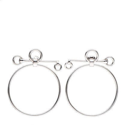 Hermes Sterling Silver Mors De Bride Earrings 1 of 6