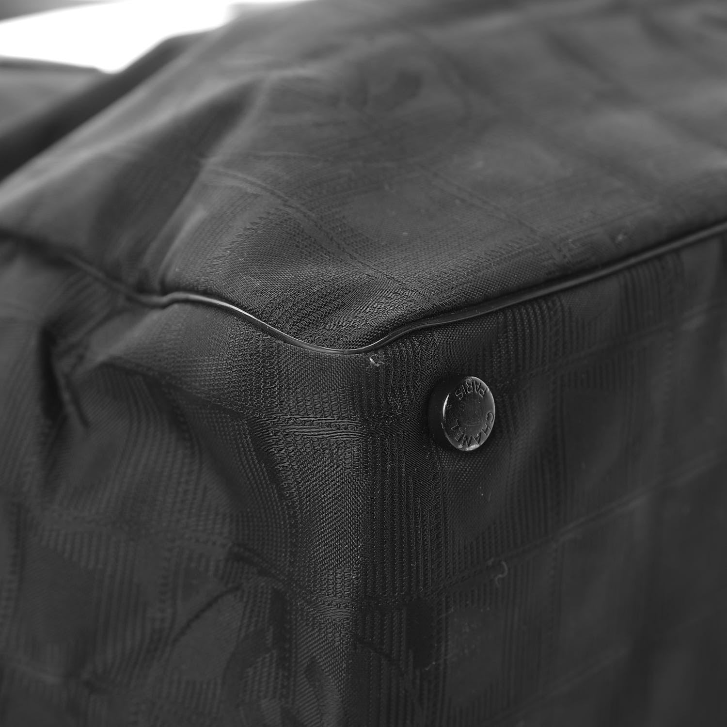 Chanel Nylon Large Travel Tote Black 12 of 16