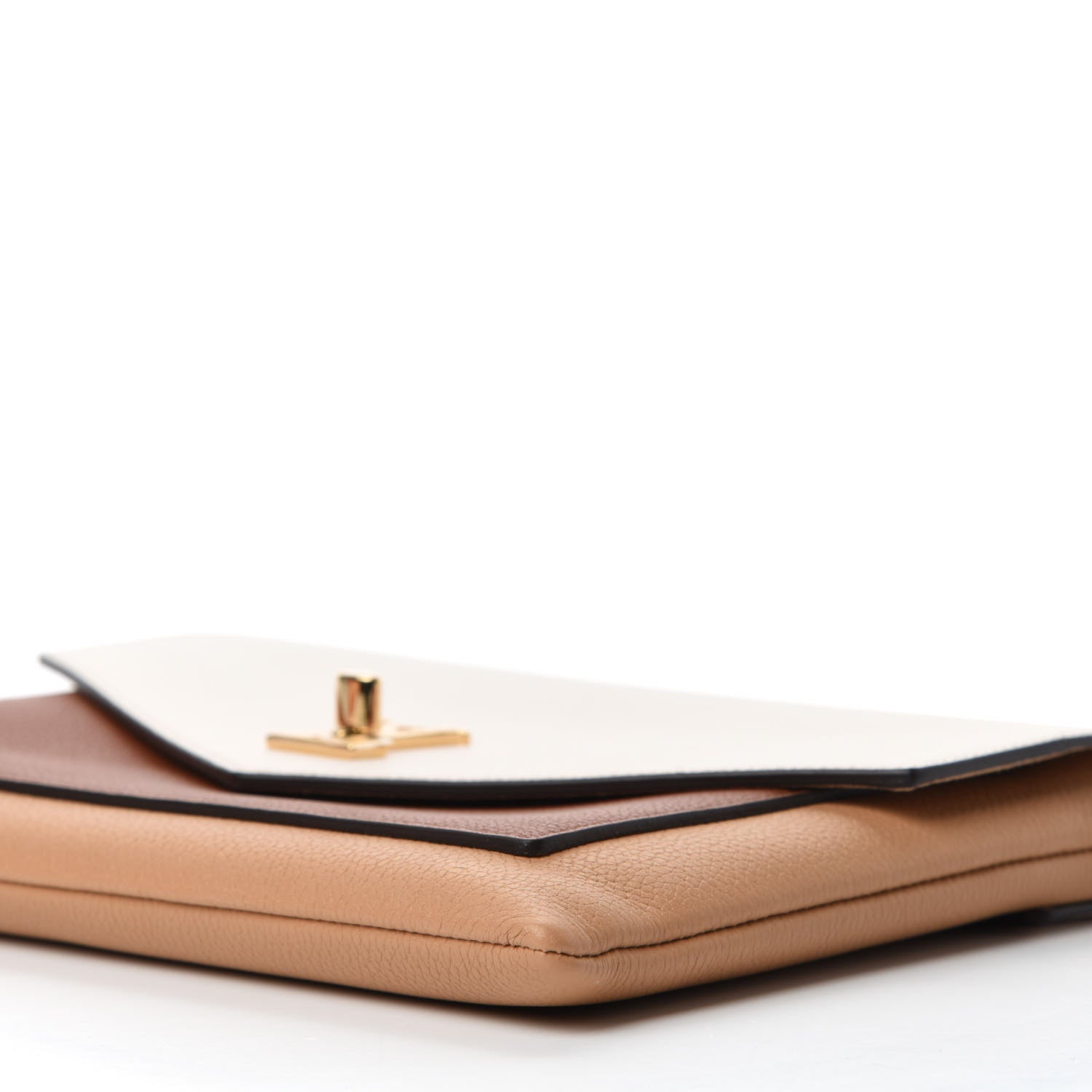 Louis Vuitton Soft Calfskin My Lockme Pochette Arizona Quartz Caramel 7 of 11