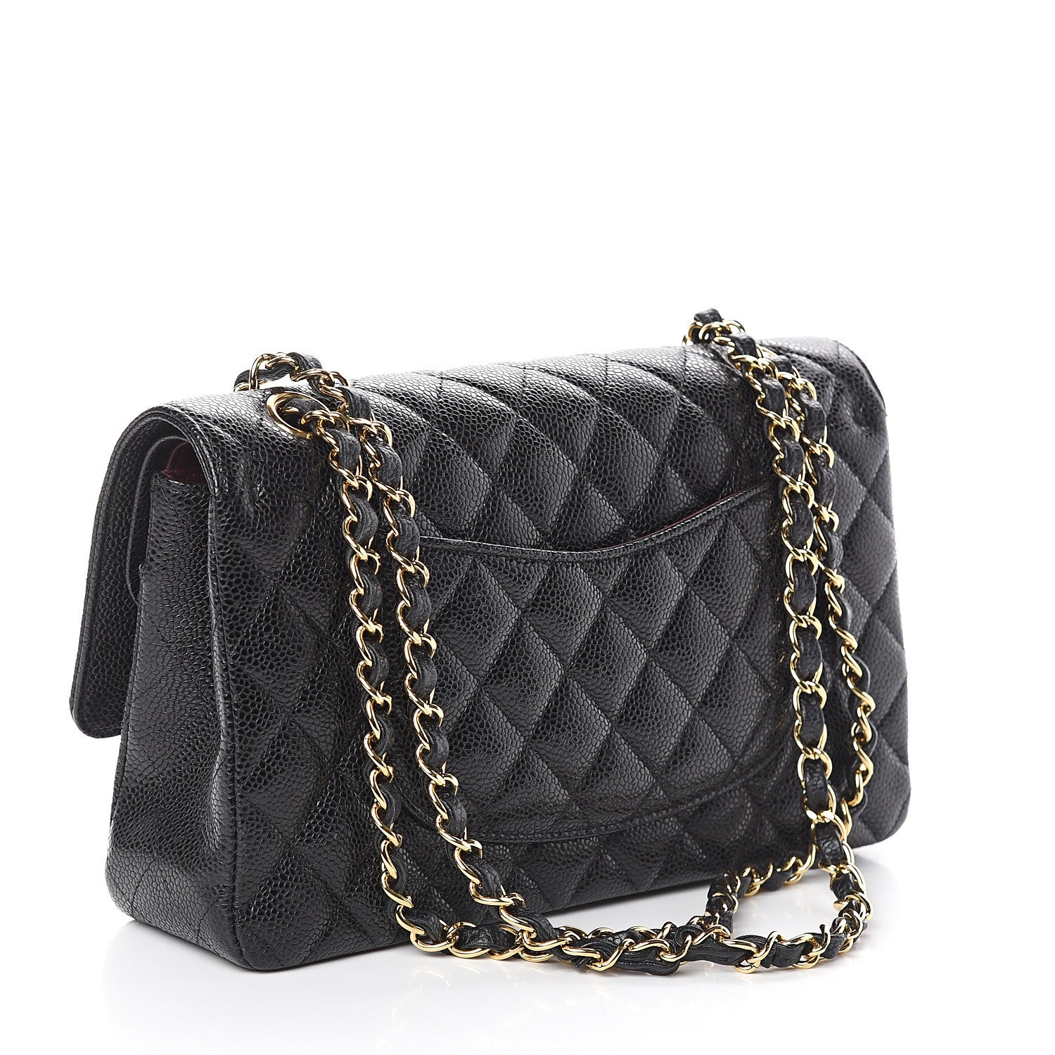 Chanel Caviar Quilted Medium Double Flap Black 2 of 8