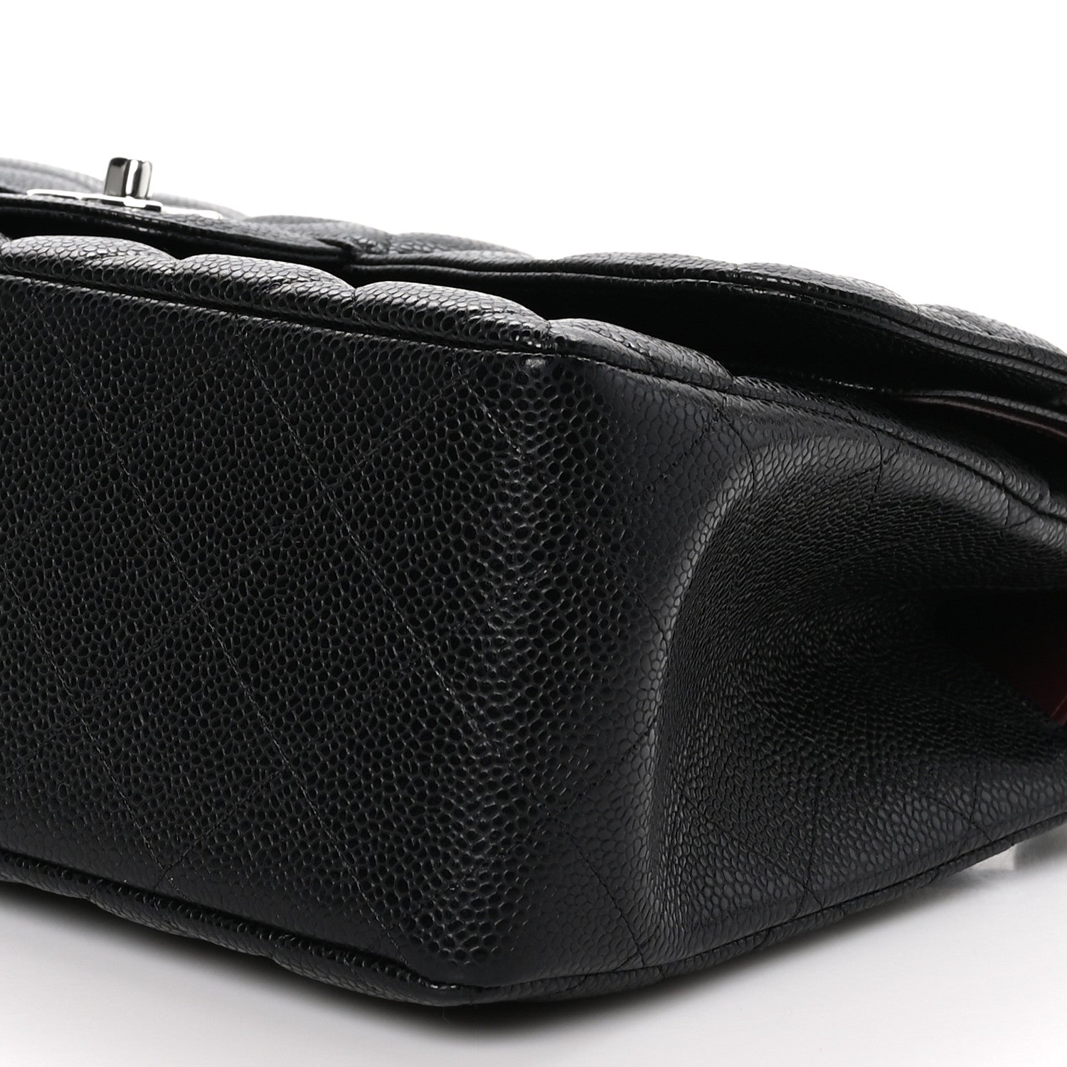 Chanel Caviar Quilted Jumbo Double Flap Black 10 of 11