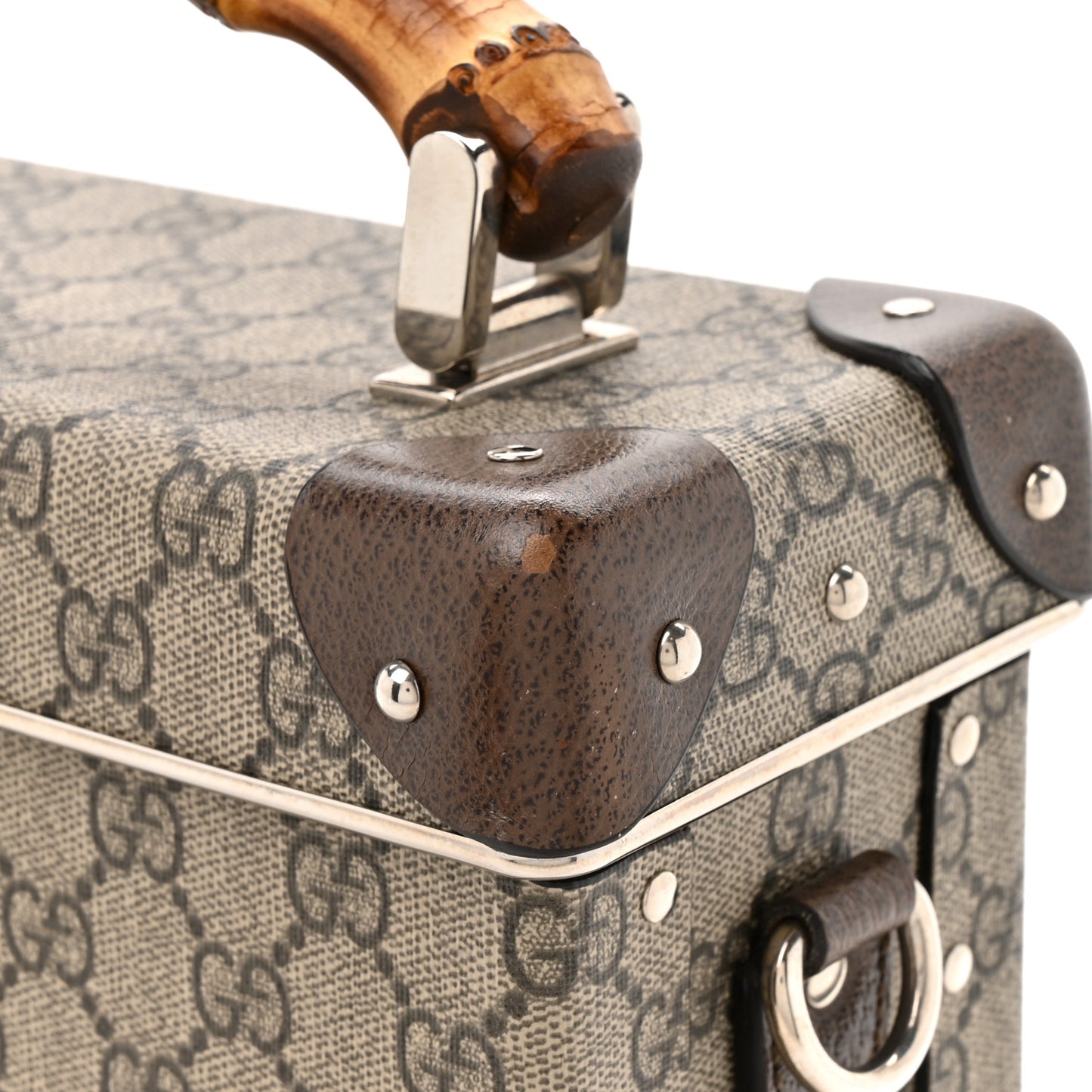 GG Supreme Monogram Globe-Trotter Beauty Case Brown