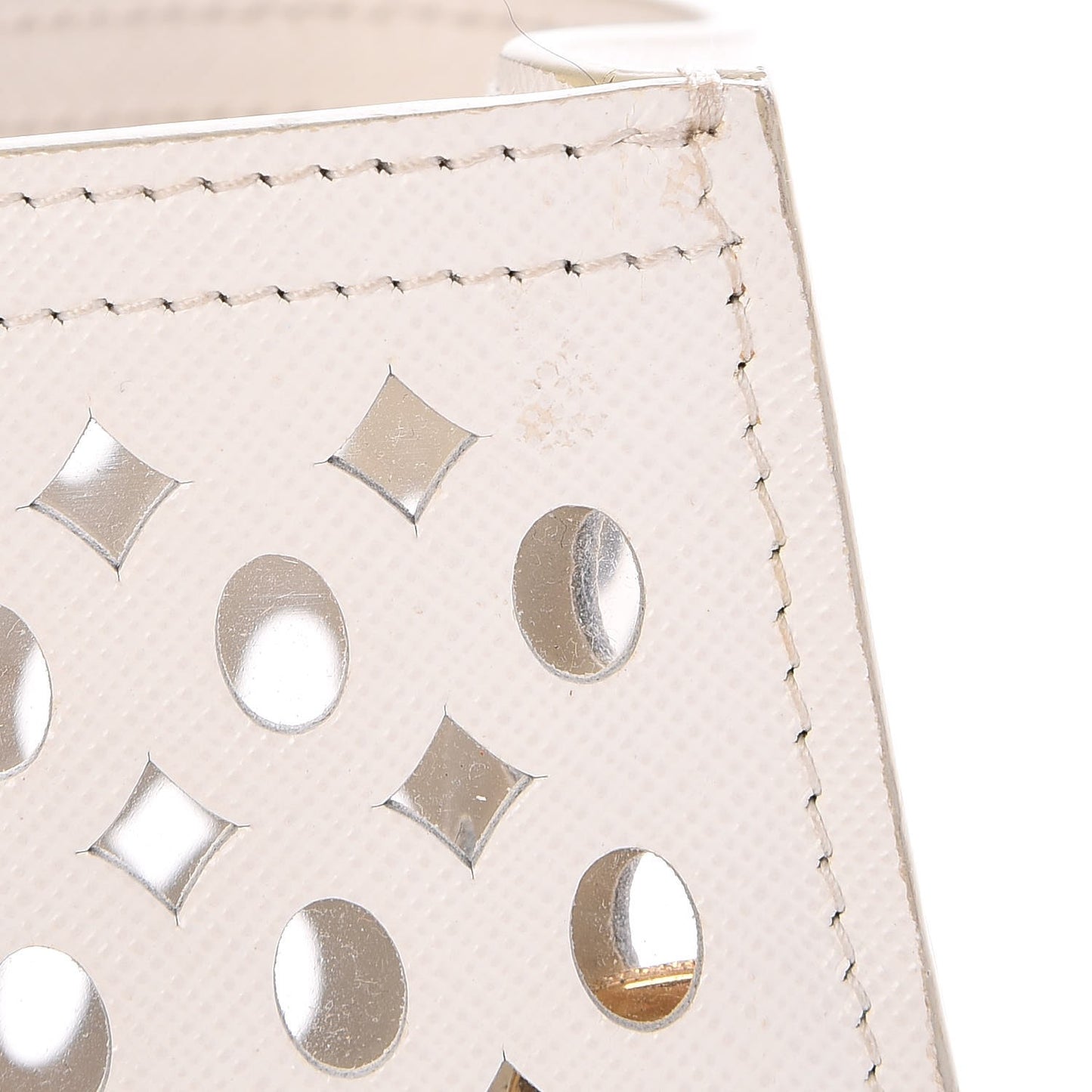 Saffiano Perforated Tote Talco