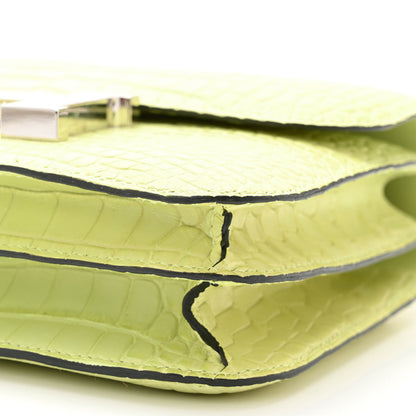 Hermes Matte Alligator Constance 18 Jaune Bourgeon 10 of 11