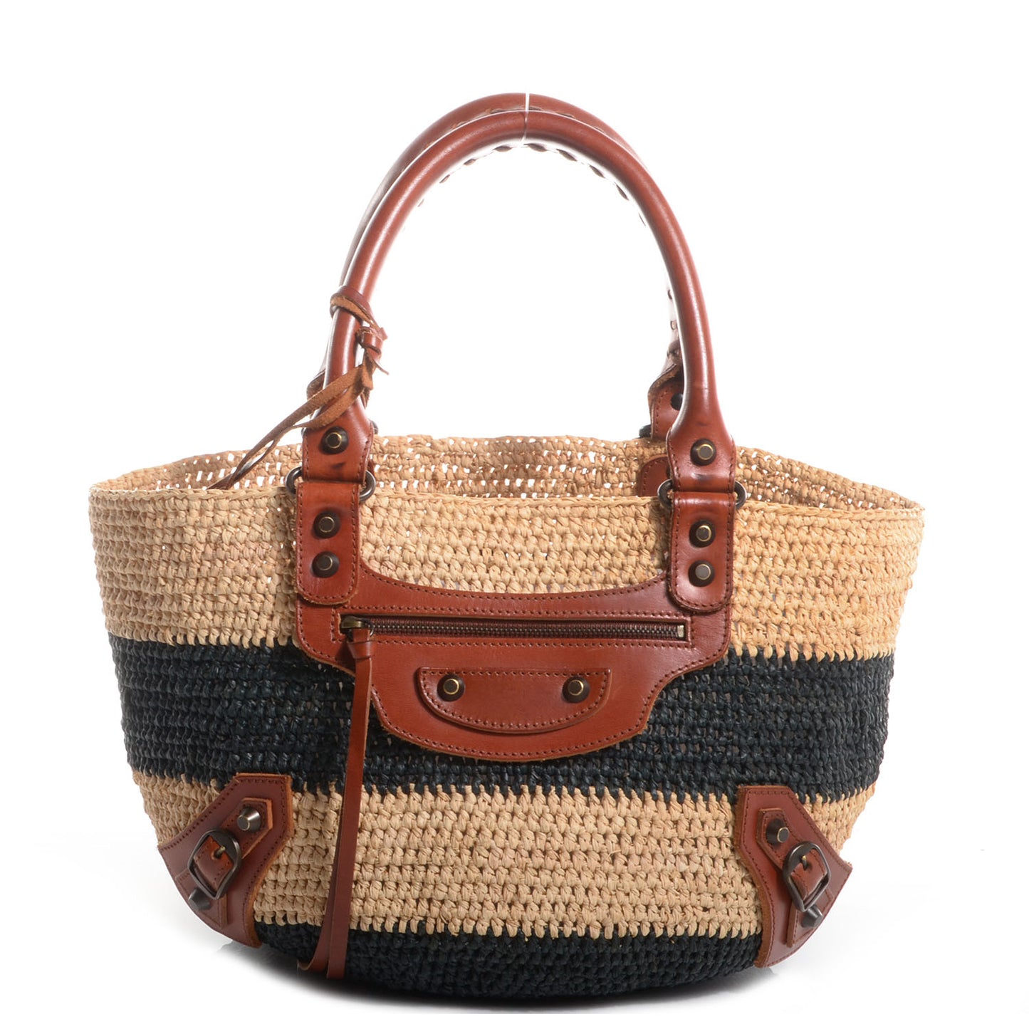 Panier Basket Tote Black Natural