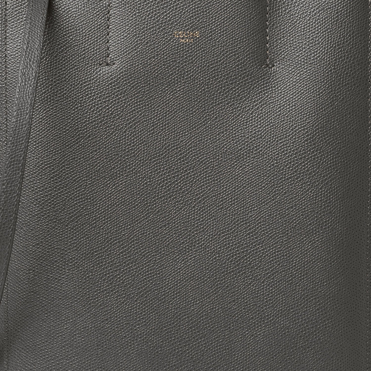 Celine Grained Calfskin Small Vertical Cabas Grey 8 of 10