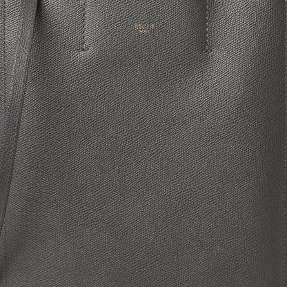 Celine Grained Calfskin Small Vertical Cabas Grey 8 of 10